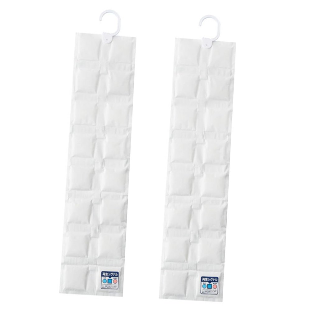 ULTECHNOVO 2pcs Moisture Absorber Bags Hanging Dehumidification Packets for Wardrobe Clothes Shoes Damp Humidity Control for Home Bathroom Basement and Closet