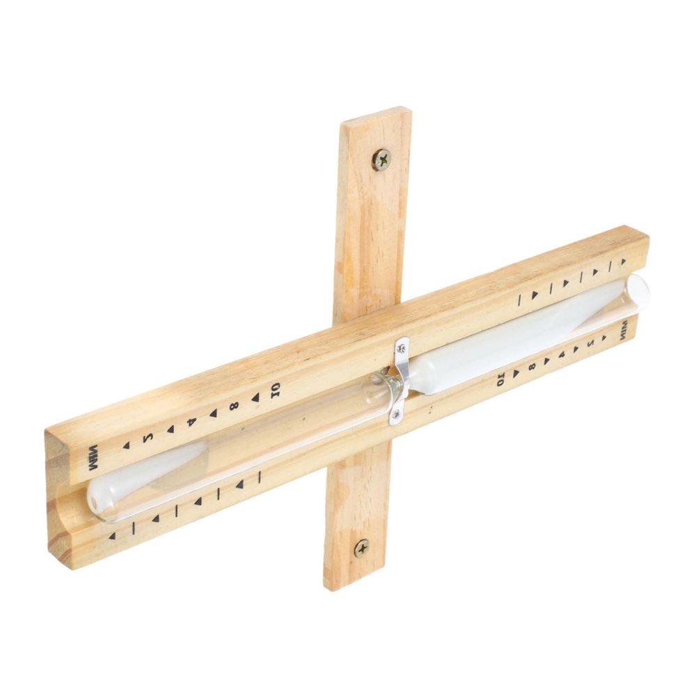 Ciieeo 10-minute Wooden Sauna Hourglass Timer Reusable Sand Timer for Sauna Room Household Decorative Hourglass White Sand for Home Spa and Steam Rooms