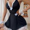 Feelcrag Women's French Maid Costume Sexy Maid Outfit Women Anime Cosplay Lingerie Apron Sexy Maid Costume Fancy Costume Cosplay Dress Up Outfit Kit Sexy Dress Up for The Bedroom view 2