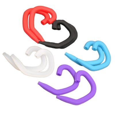 Didiseaon Silicone Ear Protective Mask Earhook Set 10 Pairs (red, Purple, Black, White, Light Blue) Anti-Tightening Ear Strap Extenders for Comfortable Mask Wearing in Daily Use