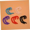 Didiseaon Silicone Ear Protective Mask Earhook Set 10 Pairs (red, Purple, Black, White, Light Blue) Anti-Tightening Ear Strap Extenders for Comfortable Mask Wearing in Daily Use view 3