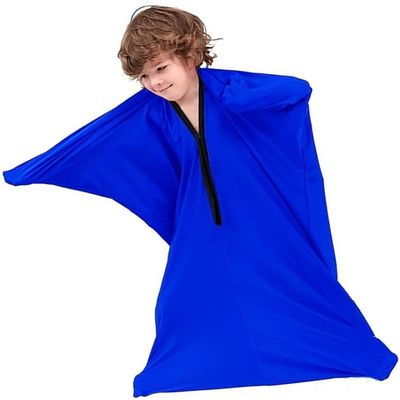 Dynamic Movement Sensory Sox Body Socks Crawl Calm Resistance Tunnel for Kids with Special Needs Sack Pod for Coordination Tress Relief(Blau,L)