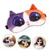 Healvian 3pcs Practical Sleeping Eye Cartoon Design Multi-Function Light-Blocking Eye Cover for Travel Naps Office Use Comfortable and Portable Sleep Accessory view 3