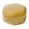 Retainer Case, Denture Holder, Mouth Guard Case, Leakproof Denture Case, Portable Teeth Container, Three-Layer Retainer Case, Travel Denture Storage, Denture Storage Container, Retainer Case, view 1