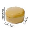 Retainer Case, Denture Holder, Mouth Guard Case, Leakproof Denture Case, Portable Teeth Container, Three-Layer Retainer Case, Travel Denture Storage, Denture Storage Container, Retainer Case, view 2