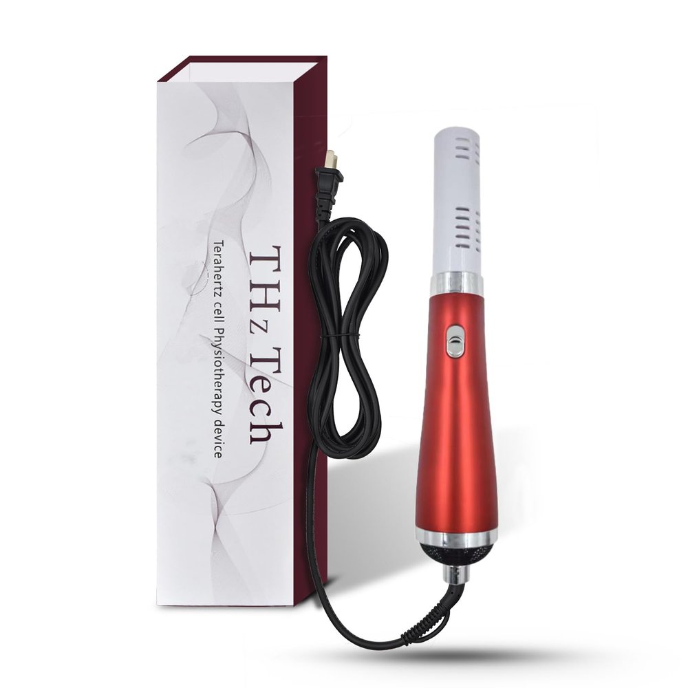 Terahertz (THZ) Wand, Health Physical Therapy Board, Electric HeatingTherapeutic Massage/Body/Water Enhanced Terahertz Frequency Wand Red and White