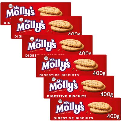 Biscuits Bundle with Ms Molly's Digestive Biscuits 400g - 6 Pack | Digestive Biscuits.