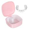 Healvian Portable Retainer Box with Lid Full Retainer Storage Case for Braces and Dentures Suitable for Travel and Daily Soaking view 1