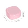Healvian Portable Retainer Box with Lid Full Retainer Storage Case for Braces and Dentures Suitable for Travel and Daily Soaking view 2