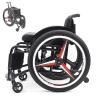 Lightweight Wheel Chair For Adults,Sports Folding Transport Wheelchair,Lightweight Foldable Self Propelled Wheelchair,Folding All-Terrain Ultra Lightweight Aluminum Alloy Wheelchair(Size:Seat width 42 view 1