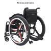 Lightweight Wheel Chair For Adults,Sports Folding Transport Wheelchair,Lightweight Foldable Self Propelled Wheelchair,Folding All-Terrain Ultra Lightweight Aluminum Alloy Wheelchair(Size:Seat width 42 view 3