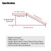 10cm Wide Aluminum Carpet/Tile Threshold Reducer Extra Wide Transition Strip for Vinyl Flooring Entry Ramp for Home Walkers Gray 1.4m/55in Length view 2