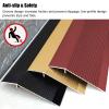 10cm Wide Aluminum Carpet/Tile Threshold Reducer Extra Wide Transition Strip for Vinyl Flooring Entry Ramp for Home Walkers Gray 1.4m/55in Length view 4
