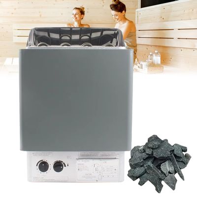 ELIKBH Electric Sauna Stove, Dry Steam Oven, Sweat Heating Steaming Equipment, Timer and Control Incl, for Sauna Sauna Heating(6KW/220V)