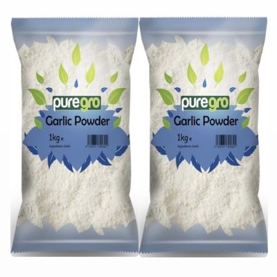 Puregro Garlic Powder 1kg (PACK OF 2) | Ajo en Polvo | Premium Quality | Clove Garlic.