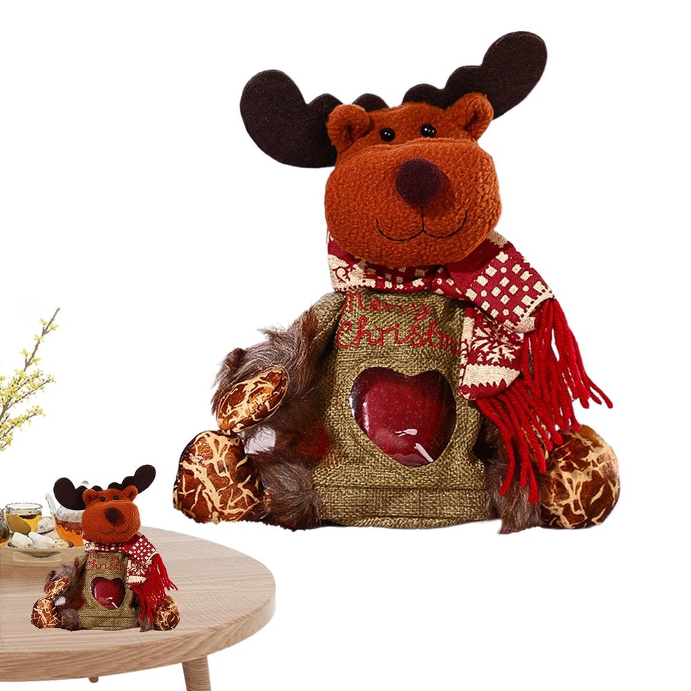 Christmas Doll Bag, Christmas Bag | Elk Doll Bag, Christmas Eve Fruit Bags, Winter Holiday Ornament, Candy Candy Bag, Small Toys