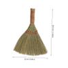 Healvian Small Straw Broom Handheld Dust Brush Wicker Broom Large Rattan Desktop Sweeping Tool for Household Table Cleaning and Dust Removal view 2