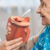 1/2pc Elderly Drinking Cup - 300ml Elderly Spill Proof Cups | Unspillable Cup with 2 Handles | Adult Sippy Cups with Lid and Straw for Elderly Maternity Adult Feeder Beaker Drink Water Porridge Soup view 2