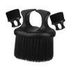 Healvian Hair Detangling Brush Beard Grooming Brush Portable Finger Ring Handle for Men Styling and Easy to Store Travel Use 3Pcs Black Nylon ABS view 1