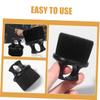 Healvian Hair Detangling Brush Beard Grooming Brush Portable Finger Ring Handle for Men Styling and Easy to Store Travel Use 3Pcs Black Nylon ABS view 2