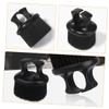 Healvian Hair Detangling Brush Beard Grooming Brush Portable Finger Ring Handle for Men Styling and Easy to Store Travel Use 3Pcs Black Nylon ABS view 4