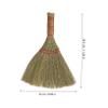 Healeved Handheld Whisk Broom Large Rattan Desktop Sweeper Brush Household Dust Cleaner for Table and Office Use with Natural Bristles view 2