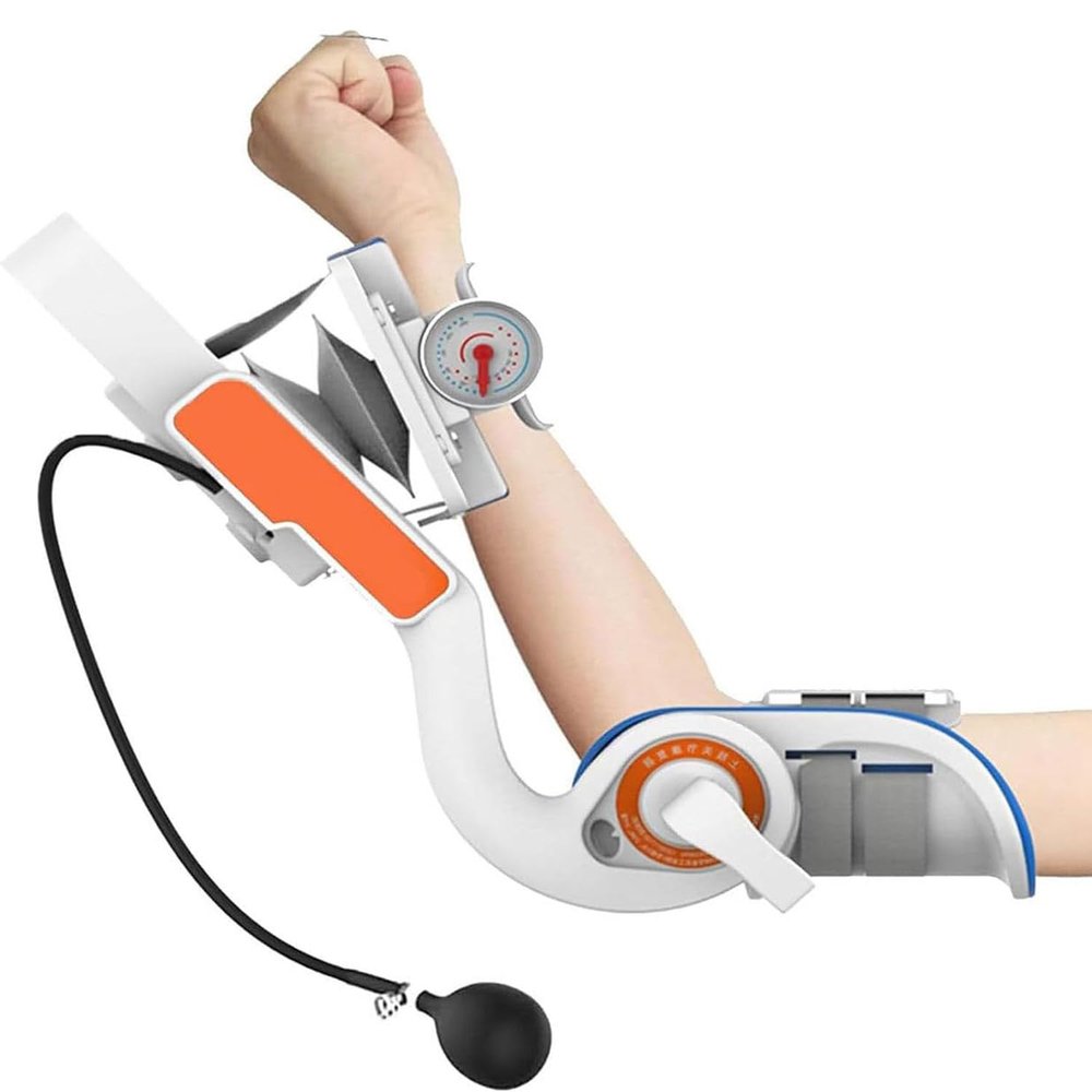 Elbow Rehabilitation Device - Full Angle Adjustment (-15~150) for Hemiplegia Arm Training & Flexion, Extension Rehabilitation
