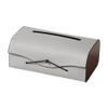 DFHS46JK Tissue Box Cover Tissue Box Cover Rectangular PU Leather Facial Tissue Dispenser Box Holder for Bathroom Vanity Countertop Car Night Stands Office In Living Room(Gris) view 1