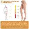 20-30mmHg Compression Pantyhose for Women, Medical Compression Stockings, High Waist Opaque Compression Tights for Lymphadema Edema, Swelling, Varicose Veins, Support Hose for Teacher Doctor, Nude, XL view 2