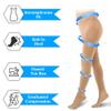 20-30mmHg Compression Pantyhose for Women, Medical Compression Stockings, High Waist Opaque Compression Tights for Lymphadema Edema, Swelling, Varicose Veins, Support Hose for Teacher Doctor, Nude, XL view 3