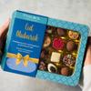 Peacock Supplies Eid Large Hamper Gift Box | Present Set | Tasty Treats & Luxurious Essentials | Contains Luxury Chocolate Tin, 30 Chocolate Neo Squares, Scented Diffuser, Mugs & Candle Plaque Display view 3