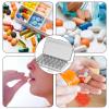 7 Day Travel Pill Box Travel Pill Box Portable Travel Pill Boxes Transparent Travel Pill Case Travel Pill Case Pill Dispenser Pill Organizer view 4
