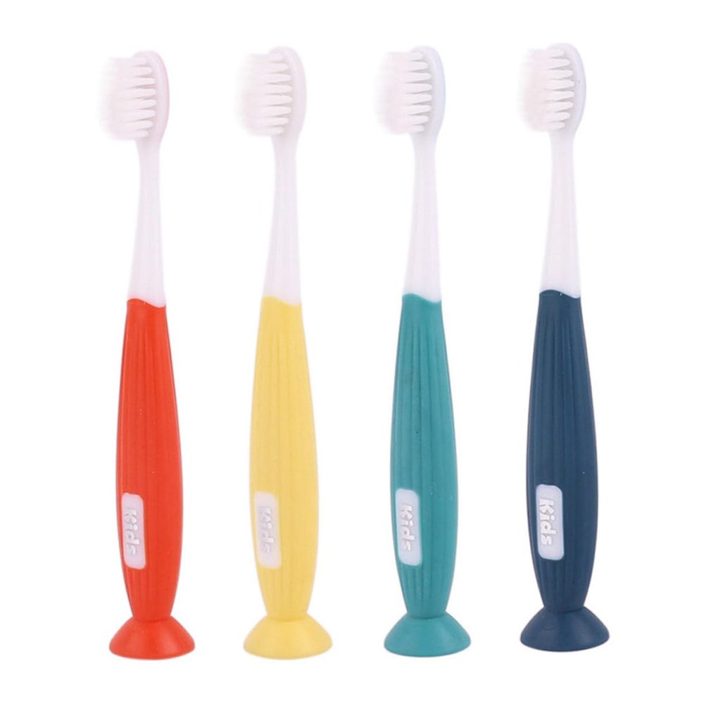 FOMIYES 4pcs Boy Girl Toothbrush Soft Bristles Cartoon Design Manual Cleaning Toothbrush for Boys and Girls Daily Use
