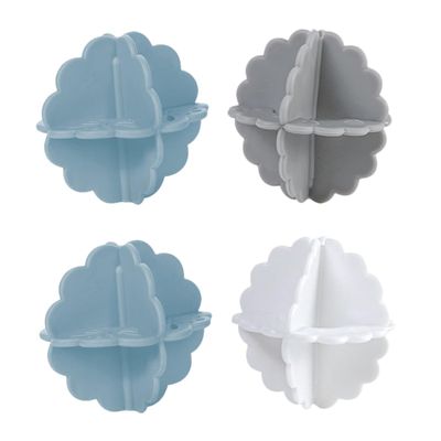 Healvian 4pcs Reusable Laundry Ball Washing Machine Washer Ball Anti-Entanglement Design for Clothes Lint Remover Washing Machine Supplies for Home Laundry