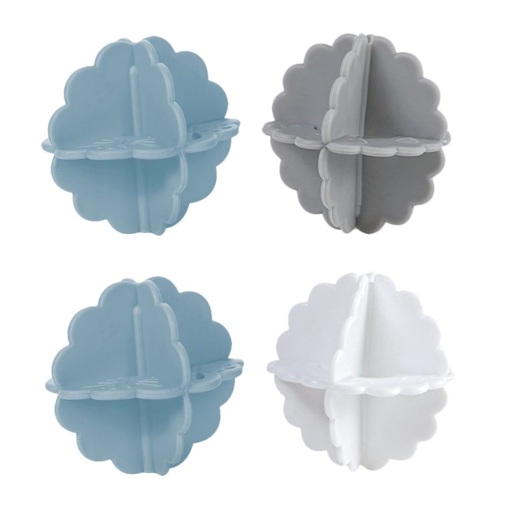 Healvian 4pcs Reusable Laundry Ball Washing Machine Washer Ball Anti-Entanglement Design for Clothes Lint Remover Washing Machine Supplies for Home Laundry