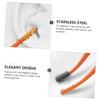 Healvian Double-Head Stainless Steel Ear Wax Spoon 2pcs Spiral Ear Pick Massage Tool for Earwax Removal and Cleaning Suitable for Household view 3