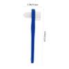 Beaupretty Double-Sided Denture Brush 2pcs Set with White and Blue Handles, T-Shape False Teeth Cleaner for Effective Denture Cleaning and Retainer Care in Oral Hygiene view 2