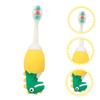 Baluue Childrens Soft Bristle Toothbrush with Small Head, Independent Dinosaur Design, Silicone for Gentle Gum Care, for Toddlers Oral Hygiene and Baby Teeth Cleaning Random Color view 2