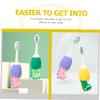 Baluue Childrens Soft Bristle Toothbrush with Small Head, Independent Dinosaur Design, Silicone for Gentle Gum Care, for Toddlers Oral Hygiene and Baby Teeth Cleaning Random Color view 3