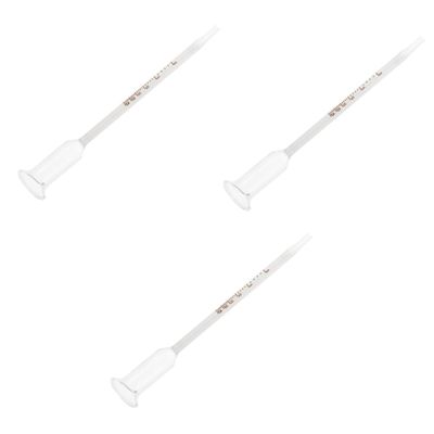 Baluue 3pcs Alcohol Testing Wine Concentration Reusable Glass Alcohol Tester for Wine