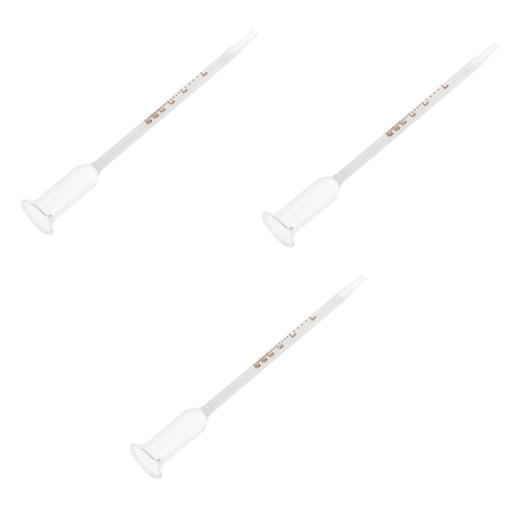 Baluue 3pcs Alcohol Testing Wine Concentration Reusable Glass Alcohol Tester for Wine