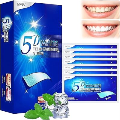 Elunara Teeth Whitening Strips, 5d White Teeth Whitening Strips,Elunara Teeth Strips,Whitener Strips Effective Teeth Reduced Sensitivity White Strips,Teeth Whitener Kits Tooth Whitening Kits (1)