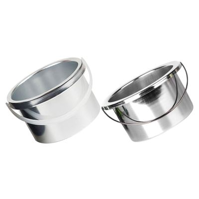 AUTSUPPL Wax Melting Machine Pot 2pcs 105mm Inner Diameter Metal Wax Warmer Pans for Hair Removal Roll on Replacement Containers