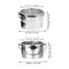 AUTSUPPL Wax Melting Machine Pot 2pcs 105mm Inner Diameter Metal Wax Warmer Pans for Hair Removal Roll on Replacement Containers view 2