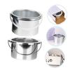 AUTSUPPL Wax Melting Machine Pot 2pcs 105mm Inner Diameter Metal Wax Warmer Pans for Hair Removal Roll on Replacement Containers view 4