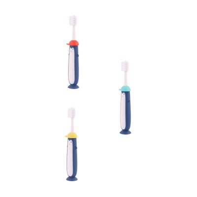 Beaupretty 3pcs Cartoon Bristles Boys and Girls Cartoon Toothbrush Boy Girl Toothbrush Cleaning and Years Old Teeth Brush for Training Random Color