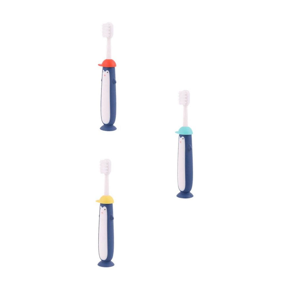 Beaupretty 3pcs Cartoon Bristles Boys and Girls Cartoon Toothbrush Boy Girl Toothbrush Cleaning and Years Old Teeth Brush for Training Random Color