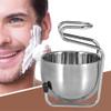 QANYEGN Shaving Brush Razor Stand with Soap Bowl, Stainless Steel Shaving Brush Stand Holder, Men Razor Holder for Boyfriend Husband Dad view 2