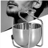 QANYEGN Shaving Brush Razor Stand with Soap Bowl, Stainless Steel Shaving Brush Stand Holder, Men Razor Holder for Boyfriend Husband Dad view 3