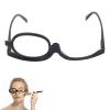 200 Degrees Make Up Glasses Make Up Glasses Flip Up Lens Uk Only Folding Reading Glasses Magnifying Make up Glasses With Flip-Down Single Lens For Womems Reading Glasses Magnifying Glasses Black view 1